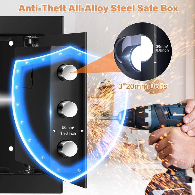 31L Anti-Theft Home Safe Box with Money Bag