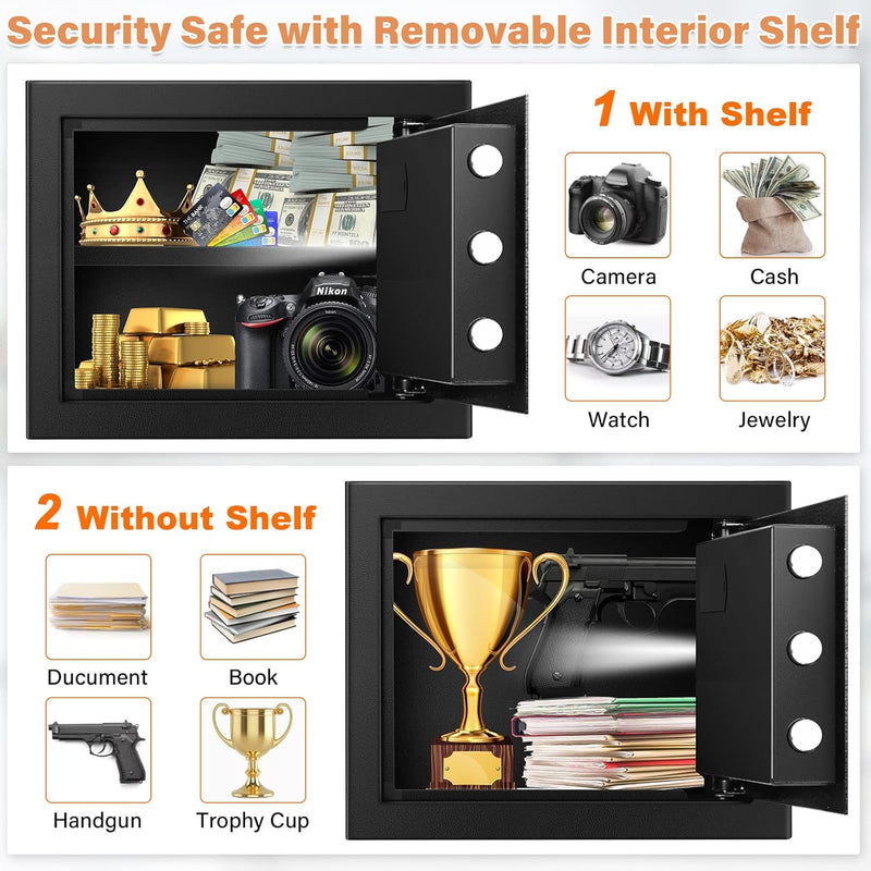 31L Anti-Theft Home Safe Box with Money Bag