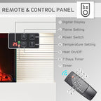 32" 82CM Wall Mounted Fireplace All-In-One with Downlights