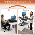 32 Inch Standing Desk Converter Height Adjustable Sit
