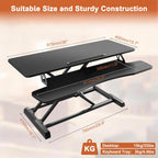 32 Inch Standing Desk Converter Height Adjustable Sit