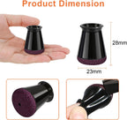 32pcs Chair Leg Floor Protectors Transparent Silicone Caps