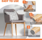 32pcs Chair Leg Floor Protectors Transparent Silicone Caps