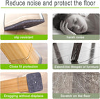 32pcs Chair Leg Floor Protectors Transparent Silicone Caps