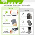 32pcs Chair Leg Floor Protectors Transparent Silicone Caps