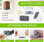 32pcs Chair Leg Floor Protectors Transparent Silicone Caps