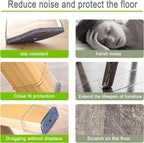 32pcs Chair Leg Floor Protectors Transparent Silicone Caps