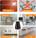 32pcs Chair Leg Floor Protectors Transparent Silicone Caps