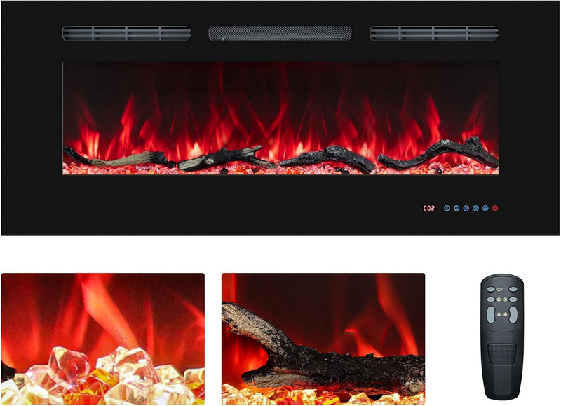 33 in Electric Fireplace Inserts Recessed