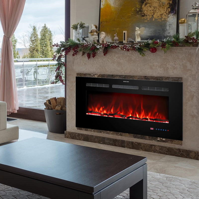 33 in Electric Fireplace Inserts Recessed