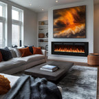33 in Electric Fireplace Inserts Recessed