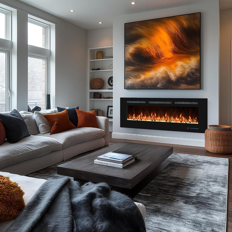 33 in Electric Fireplace Inserts Recessed