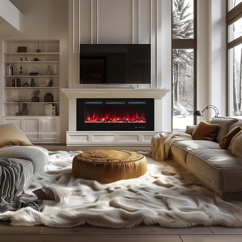 33 in Electric Fireplace Inserts Recessed