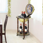 330MM 360MM Globe Drinks Cabinet Unique Eucalyptus Wooden