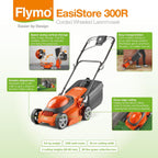 340r Electric Rotary Lawn Mower Cutting