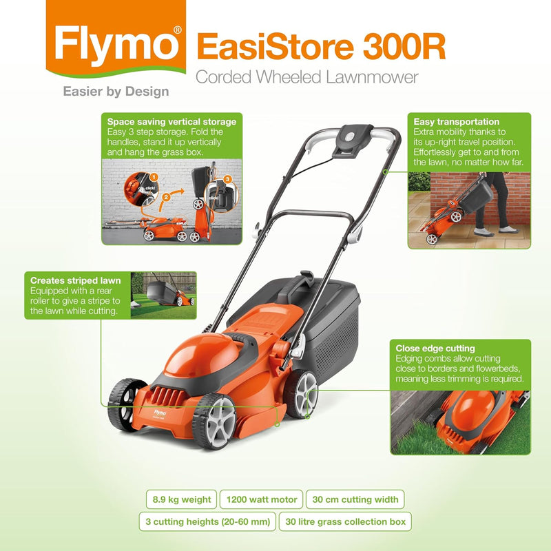 340r Corded Electric Wheeled Lawnmower 1400W Gives