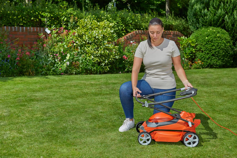 340r Corded Electric Wheeled Lawnmower 1400W Gives
