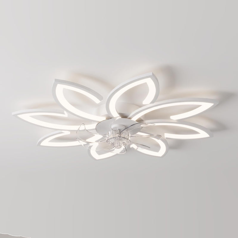 35.4" Ceiling Fans with Lights and Remote LED