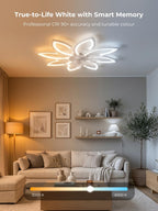 35.4" Ceiling Fans with Lights and Remote LED
