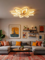 35.4" Ceiling Fans with Lights and Remote LED