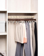 35.5CM Natural Wooden Trousers Hangers 20pcs Smooth Wood