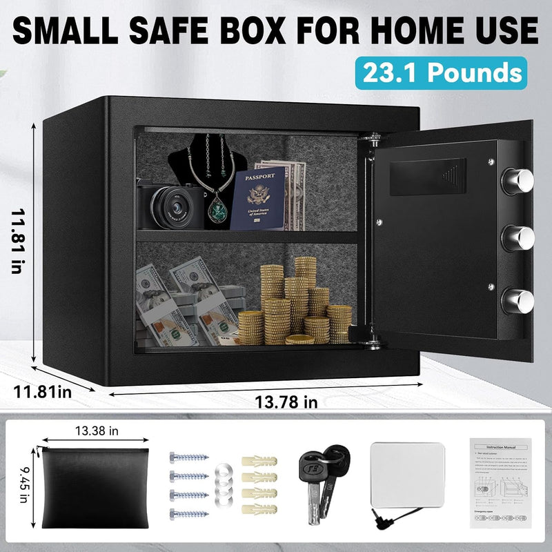 35L Fireproof Waterproof Safe Digital Keypad LED Alert