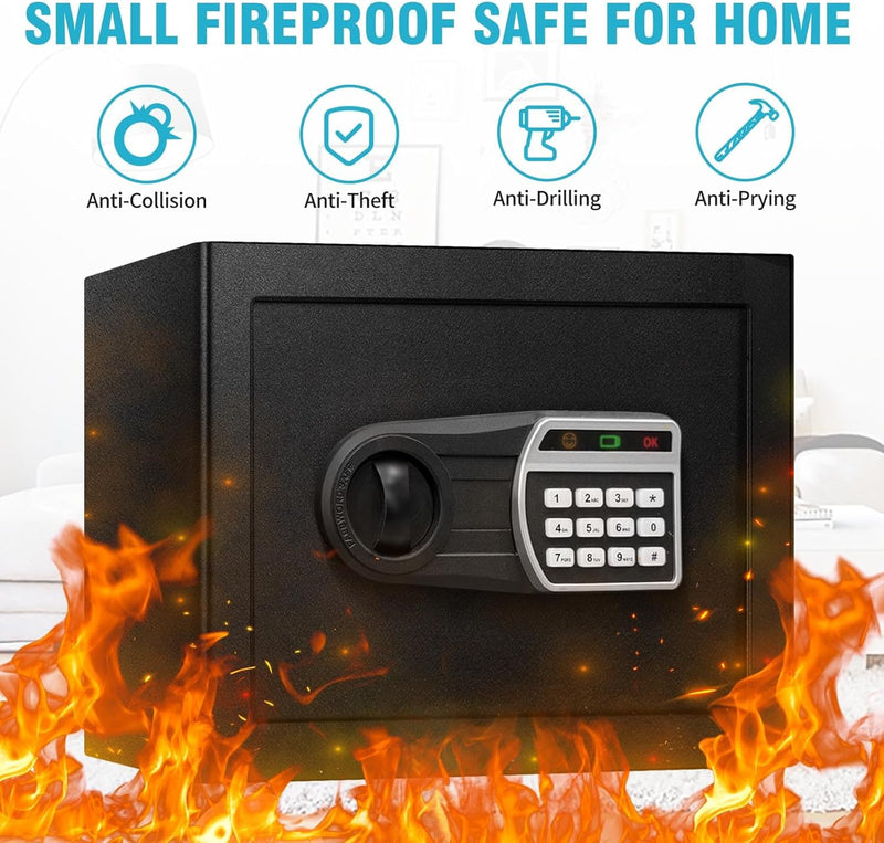 35L Fireproof Waterproof Safe Digital Keypad LED Alert