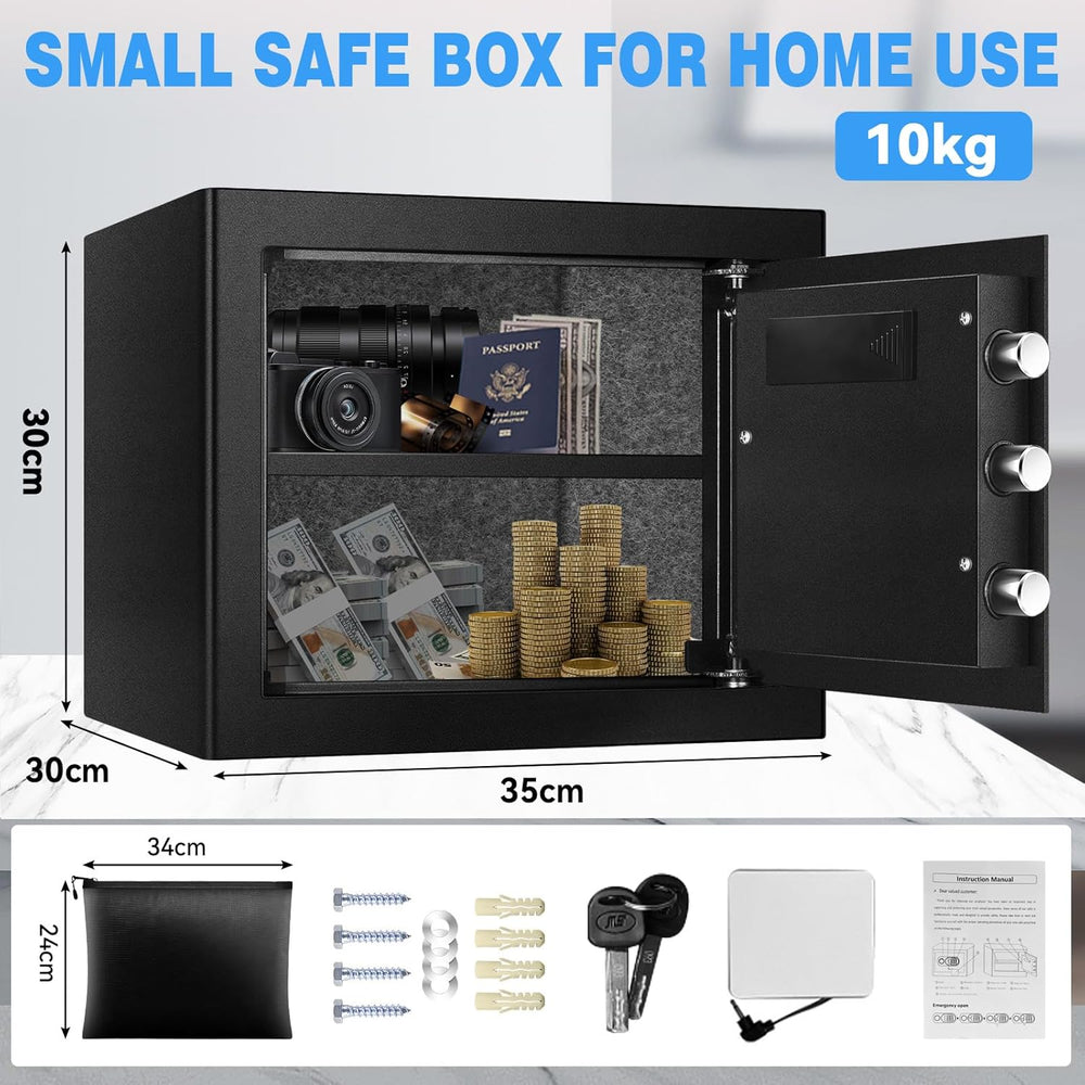 35L Fireproof Waterproof Safe Digital Keypad LED Alert