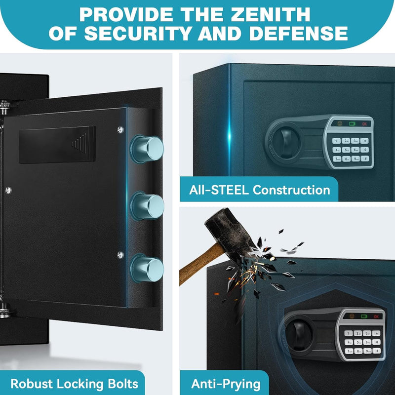 35L Fireproof Waterproof Safe Digital Keypad LED Alert