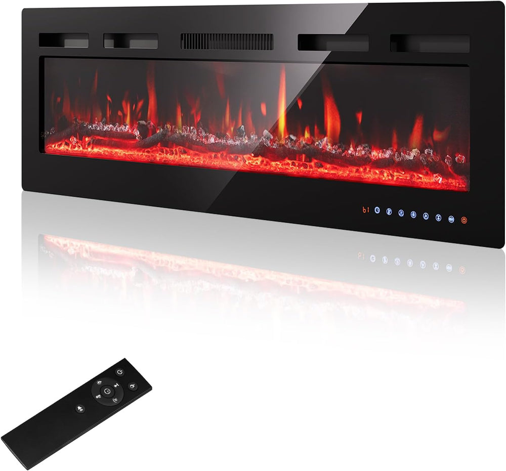36" 92CM Electric Fireplace Adjustable 12 Colour Flame