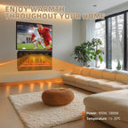 36" 92CM Electric Fireplace Adjustable 12 Colour Flame