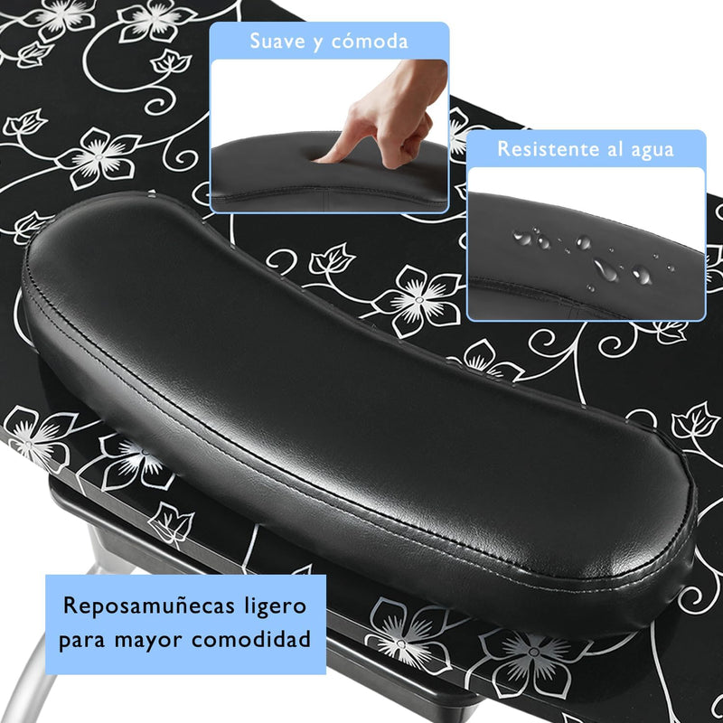 36''l Portable Foldable Manicure Table Nail Technician Desk