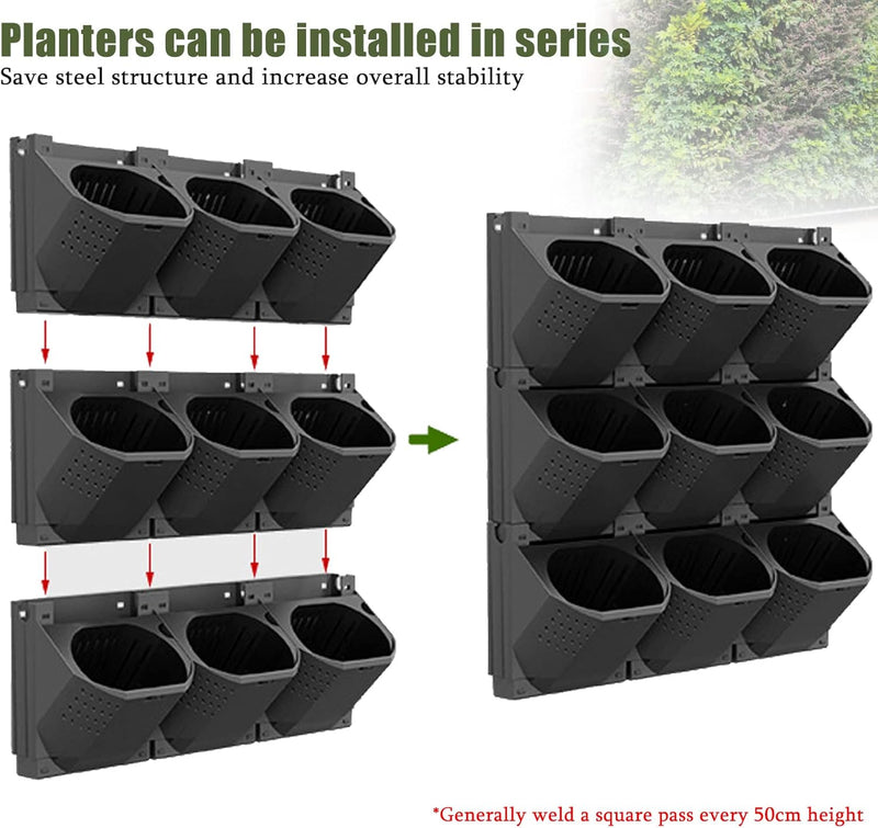 36 Pcs Self Watering Wall Planting Pot Hanging