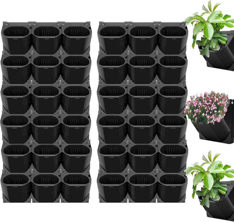36 Pcs Self Watering Wall Planting Pot Hanging