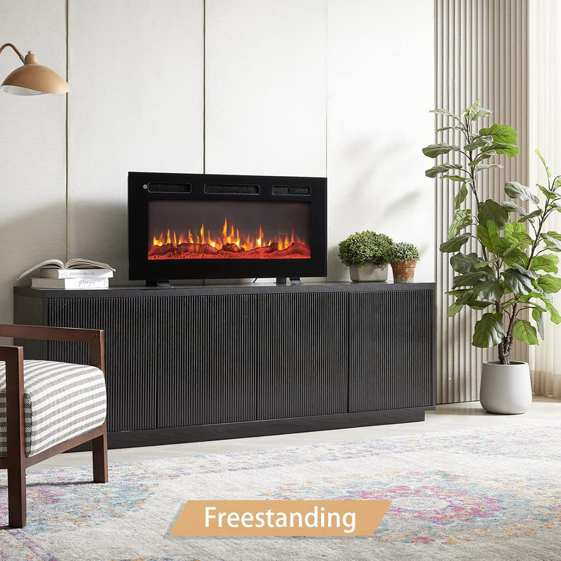 36" Wall Mounted Electric Fireplace Wilton