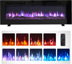 36" Wall Mounted Electric Fireplace Wilton with 2