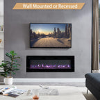 36" Wall Mounted Electric Fireplace Wilton with 2