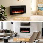36" Wall Mounted Electric Fireplace Winslow with 1KW-2KW