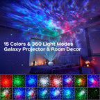 360 Lights Galaxy Projector+15 Noise Machine Bluetooth Birthday