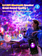 360 Lights Galaxy Projector+15 Noise Machine Bluetooth Birthday