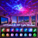 360 Lights Galaxy Projector+15 Noise Machine Bluetooth Birthday