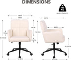 360° Swivel Office Chair with Armrests Height Adjustable