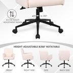 360° Swivel Office Chair with Armrests Height Adjustable