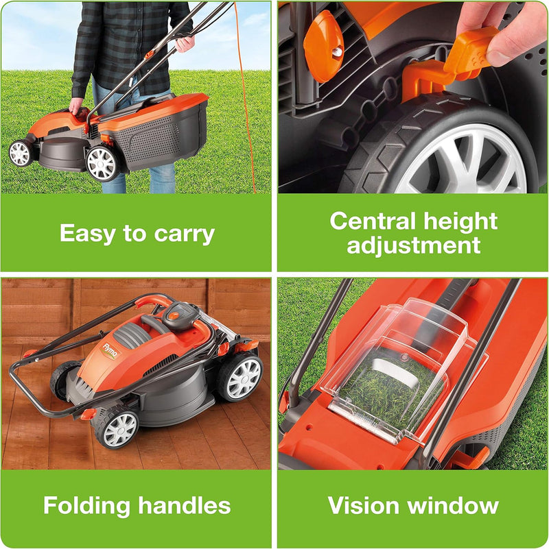 360c Electric Wheeled Lawn Mower W Cutting Width