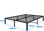 36CM 4ft6 Metal Platform Bed Frames