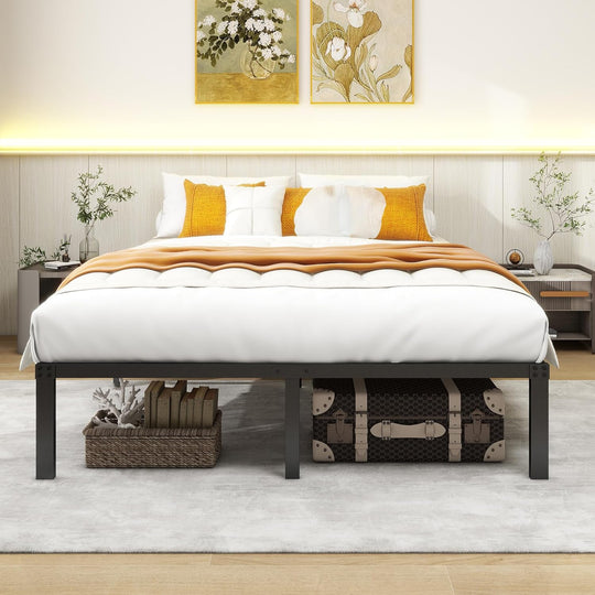 36CM 4ft6 Metal Platform Bed Frames