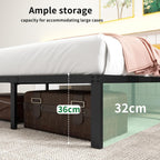 36CM 4ft6 Metal Platform Bed Frames