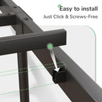 36CM Metal Bed Frame Platform with Headboard Steel