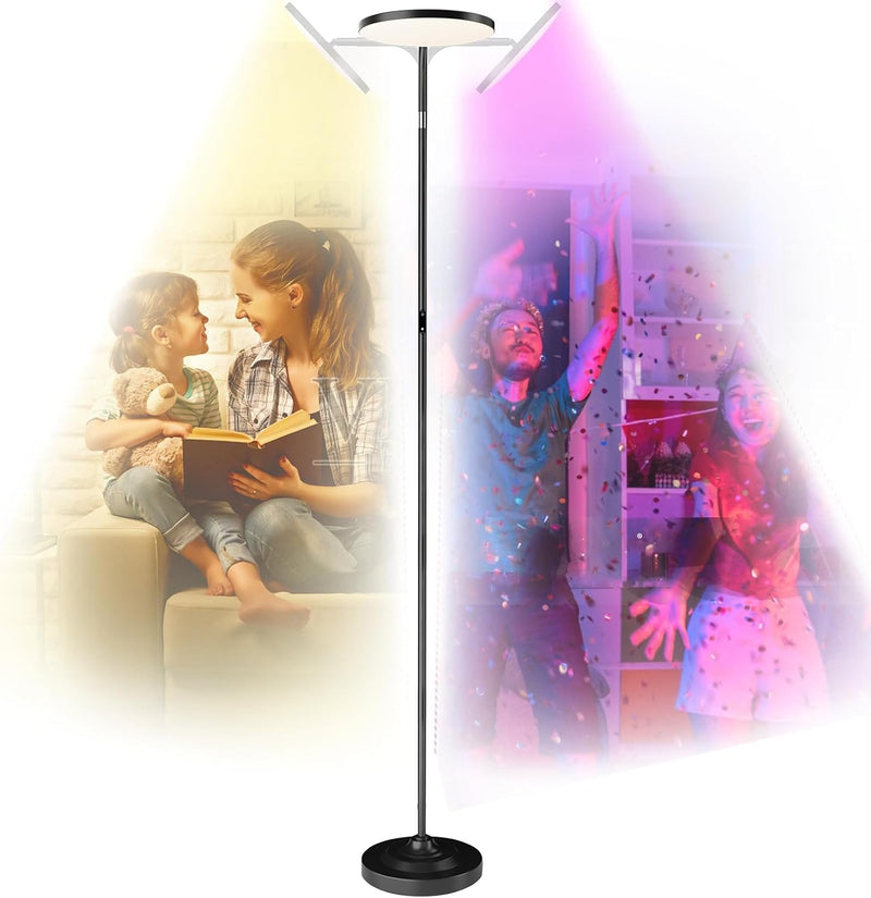 36W LED Floor Lamp Super Bright Standing Modern