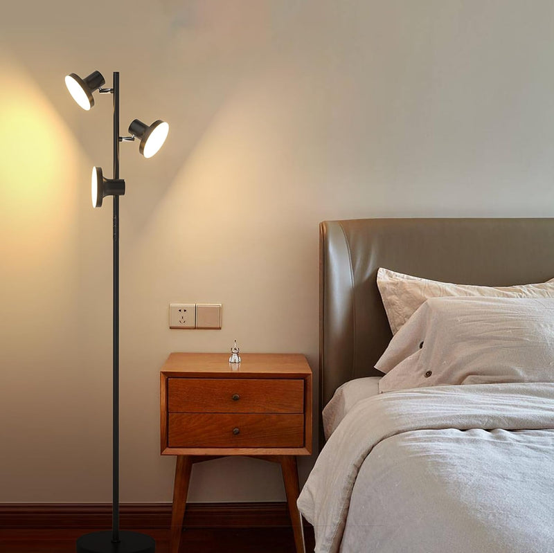 36W LED Tree Floor Lamp Modern Dimmable Standing